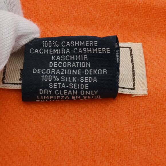 HERMES Authentic Orange Scarf - Picture 8 of 10